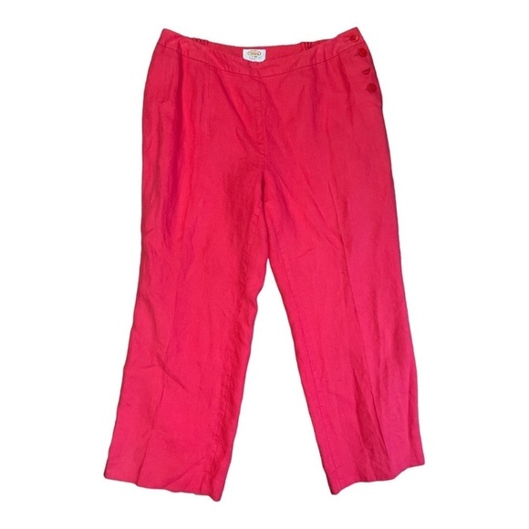 Talbots Irish Linen Trousers Size 16W AG1 - Picture 1 of 3